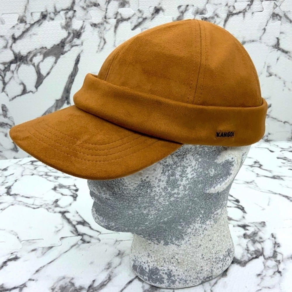 Kangol Rust Orange Button Up Baseball Cap - image 1